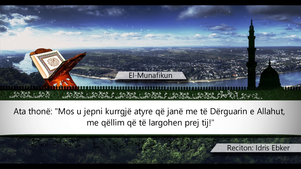 063 EL MUNAFIKUN - Kuran Shqip